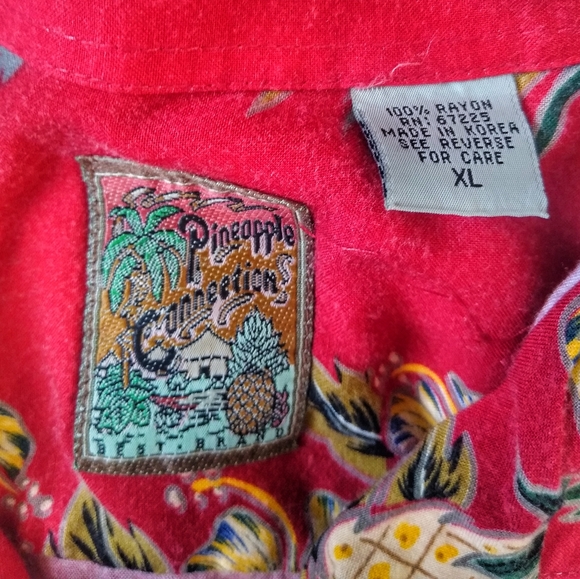 Pineapple Connection Hawaiian Palm tree shirt XL - Picture 2 of 3